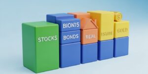 주식, 채권, 부동산 등 다양한 자산으로 구성된 안정적인 자산배분 포트폴리오