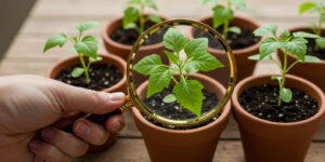 수많은 선택지 중에서 최고의 증권사를 신중하게 고르는 모습