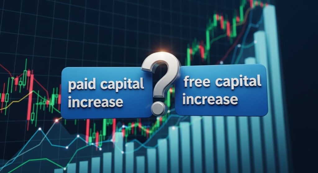 상증자와 무상증자가 주가에 미치는 영향을 보여주는 금융 그래프