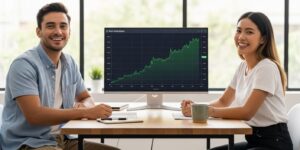 꾸준한 적립식 투자로 성공한 젊은 투자자 커플