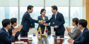 경영진이 주주환원 정책으로 자사주 소각을 결정하는 모습