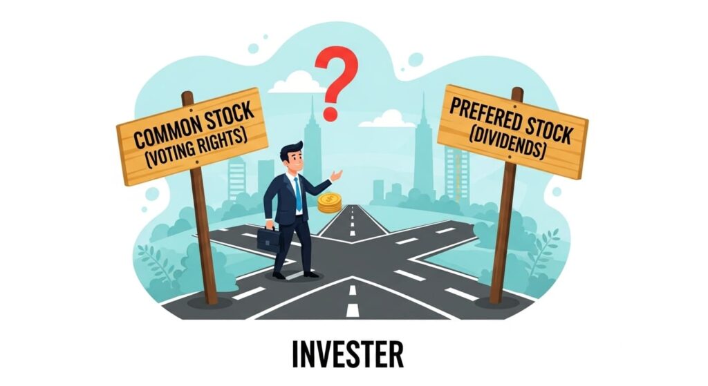 보통주와 우선주 사이에서 고민하는 투자자